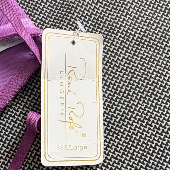 Rene Rofe Purple Lace Bra - Picture 5 of 5